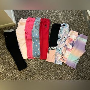 Toddler Girls Size 3T - 9 Pairs of Pants Lot